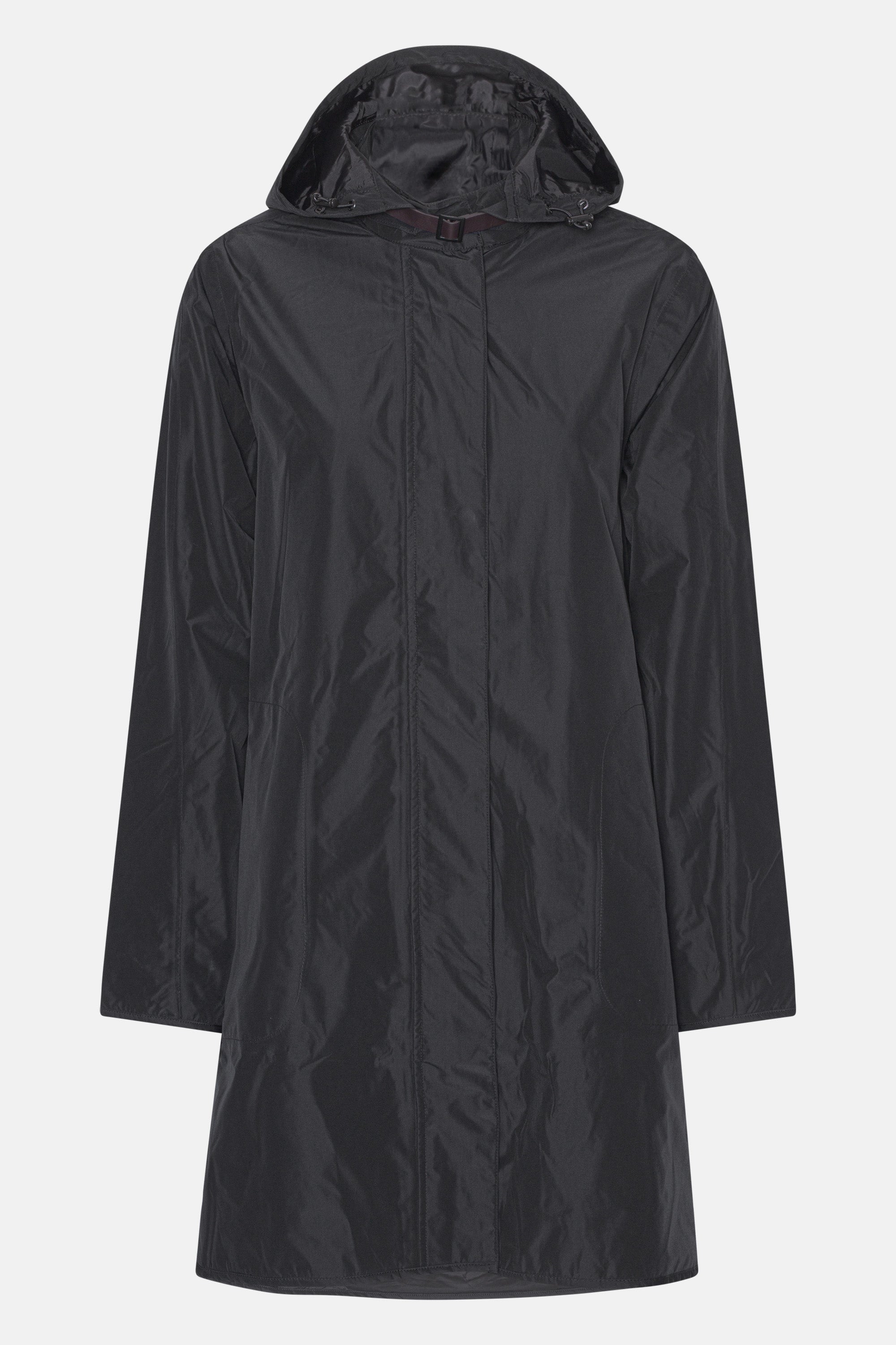 Ilse Jacobsen Hornbæk Rain Long Raincoat Winter coat 001 Black